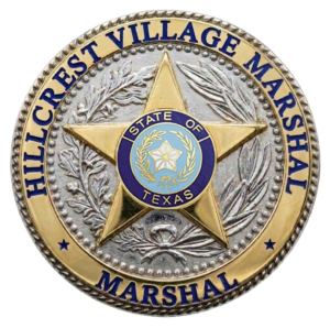 Marshal badge for the Hillcrest Village Marshal Department